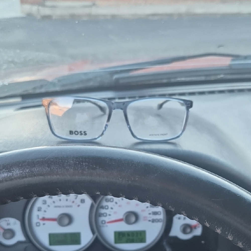 Boss Men's Dark Gray Eyeglasses